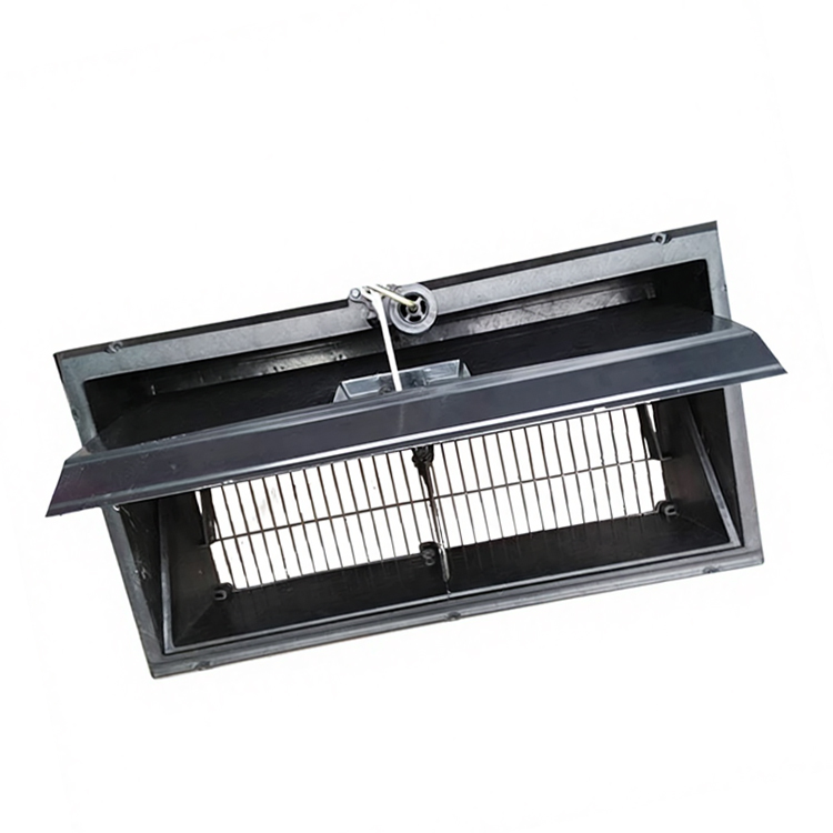 Black Ordinary Poultry Side Wall Air Inlet Window